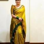 Yashika Women's Fancy Banarasi Kanjivaram Art Silk Saree with Blouse Pieces||Yellow Coloured Kanjivaram Saree