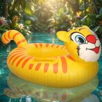 Inflatable Kids Swimming Ring Cartoon Animal Shape Swim Tube (1 Pc, Mix Design)