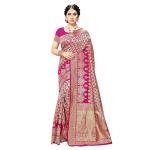Yashika Women's Trendy Banarasi Kanjivaram Navy Color Art Silk Saree with Blouse Material