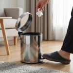 Premium Stainless Steel Pedal Dustbin with Close Lid (1 Pc,3 Ltr)