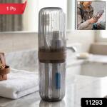 Travel Plastic Toothbrush Holder with Foldable Glass Design