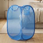 Foldable Mesh Laundry Basket with Handles Large Clothes Hamper (1 Pc,36x36x58cm)