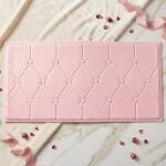 Self Adhesive 3D Foam Wall Panel Cushion Wallpaper (1 Pc, Pink, 69x35 Cm)