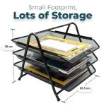 Heavy Duty Metal 3-Tier Multi Rack Stand – Durable Organizer Rack