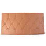 Self Adhesive 3D Foam Wall Panel Cushion Wallpaper (1 Pc, Brown, 69x35 Cm)