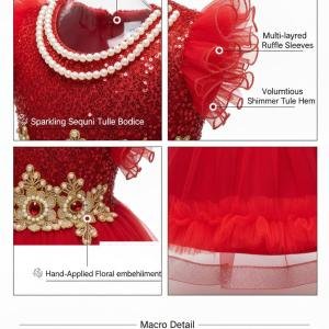 Kid's birthday girl Red Frocks