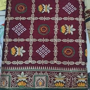 Kathia bari silk saree