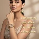 Rose gold fancy watch